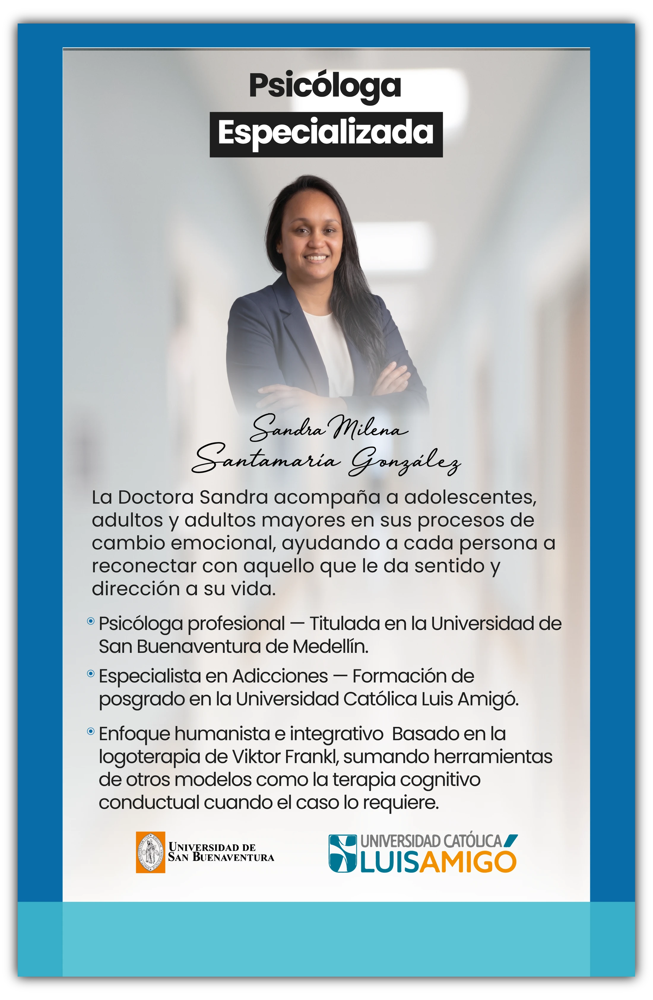 Perfil profesional de Sandra Milena Santamaría González