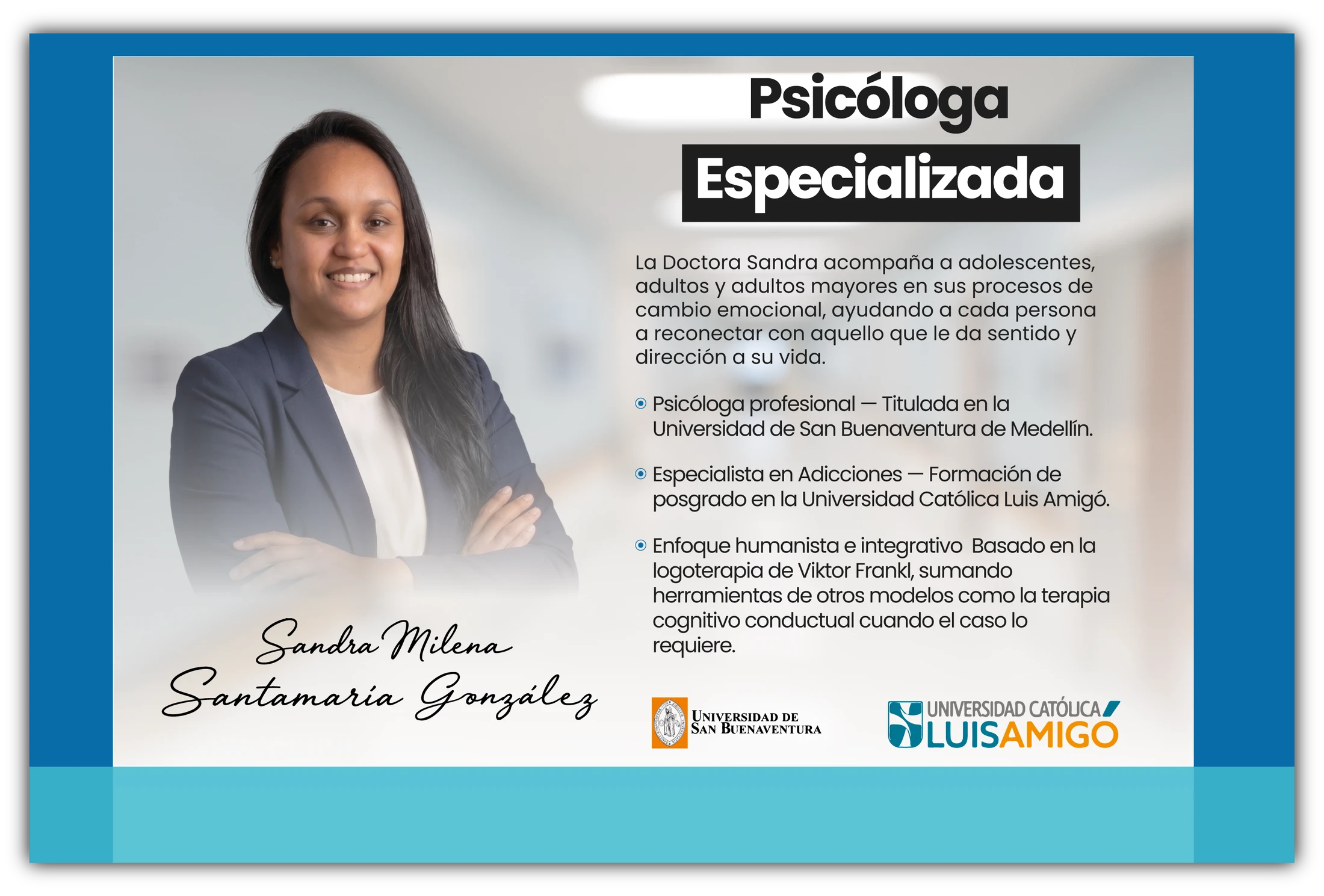 Perfil profesional de Sandra Milena Santamaría González